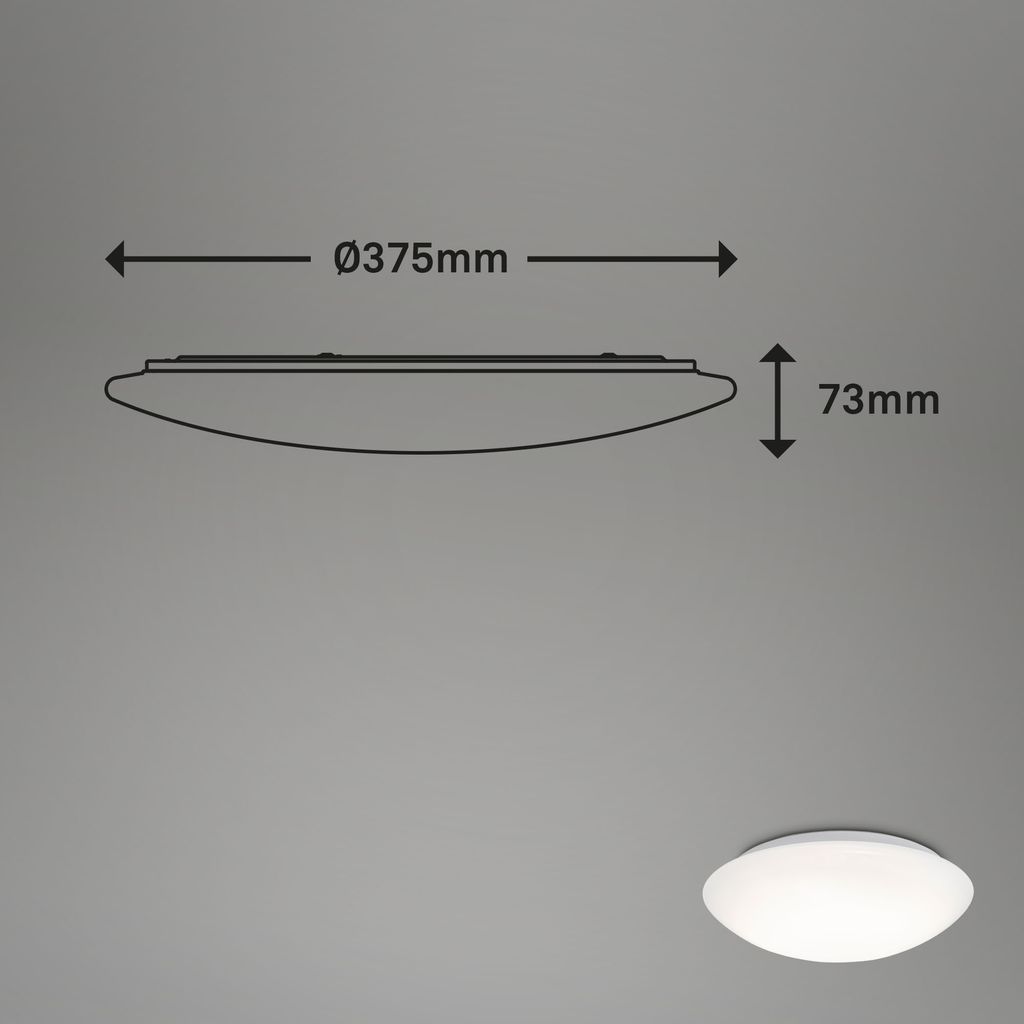 LED Plafonnier Ø 38 cm 22W 2500lm blanc